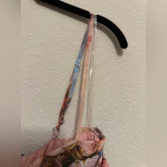 More To Come Mariana Ruched Dress in pink multi - Picture 4 of 7